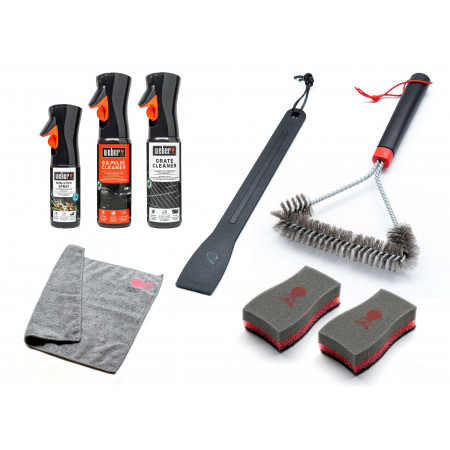 Q AND PLUS BARBECUE CLEANING KIT WEBER