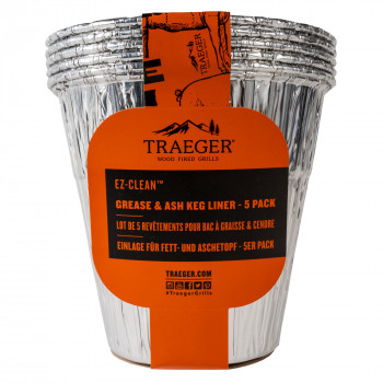 EZ-CLEAN GREASE & ASH KEG LINERS TRAEGER - 5/PACK