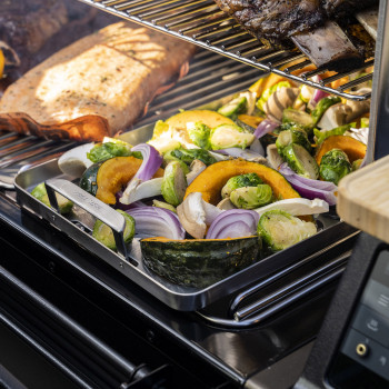 FISH & VEGGIE STAINLESS STEEL MODIFIRE GRILL TRAY TIMBERLINE TRAEGER