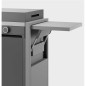CLOSED TROLLEY IN BLACK AND GREY STEEL FOR PLANCHA MODERN 60 FORGE ADOUR