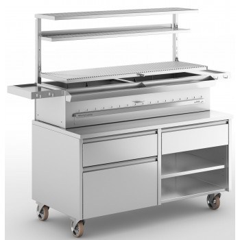 CABINET WITH 3 DRAWERS AND 2 SHELVES FOR MASTERGRILL 130 PERTINGER