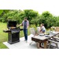 BARBECUE NAPOLEON ROGUE 425 WITH SIDE AND REAR BURNER + ROTISSERIE SET BLACK