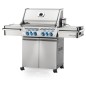 BARBECUE NAPOLEON PRESTIGE PRO 500 WITH INFRARED SIDE AND REAR BURNERS STAINLESS STEEL
