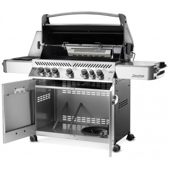 BARBECUE NAPOLEON PRESTIGE 665 WITH INFRARED SIDE AND REAR BURNERS STAINLESS STEEL