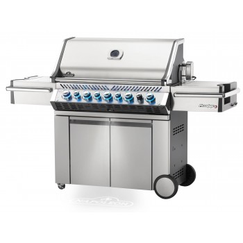BARBECUE NAPOLEON PRESTIGE PRO 665 WITH INFRARED SIDE AND REAR BURNERS STAINLESS STEEL NATURAL GAS