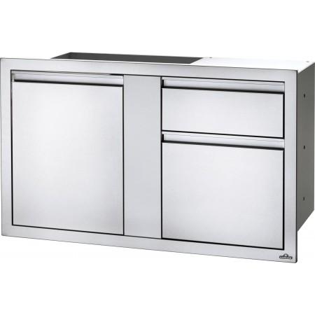 BUILT-IN DOOR AND DOUBLE LARGE AND SMALL DRAWER NAPOLEON (115x71cm)