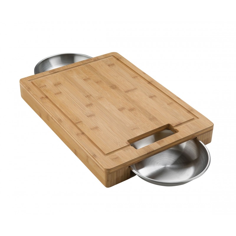 CUTTING BOARD WITH 2 BOWLS NAPOLEON