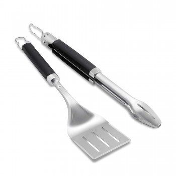 2-PIECE STAINLESS STEEL GRILLING TOOL SET WEBER